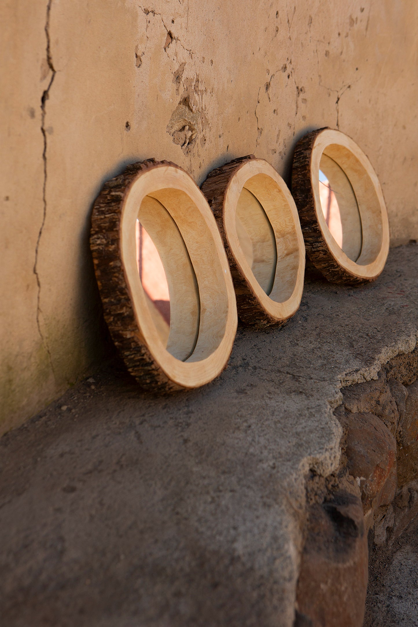 MIRRORS IN WOOD FRAME
